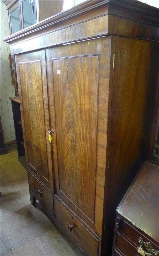 19th century mahogany wardrobe